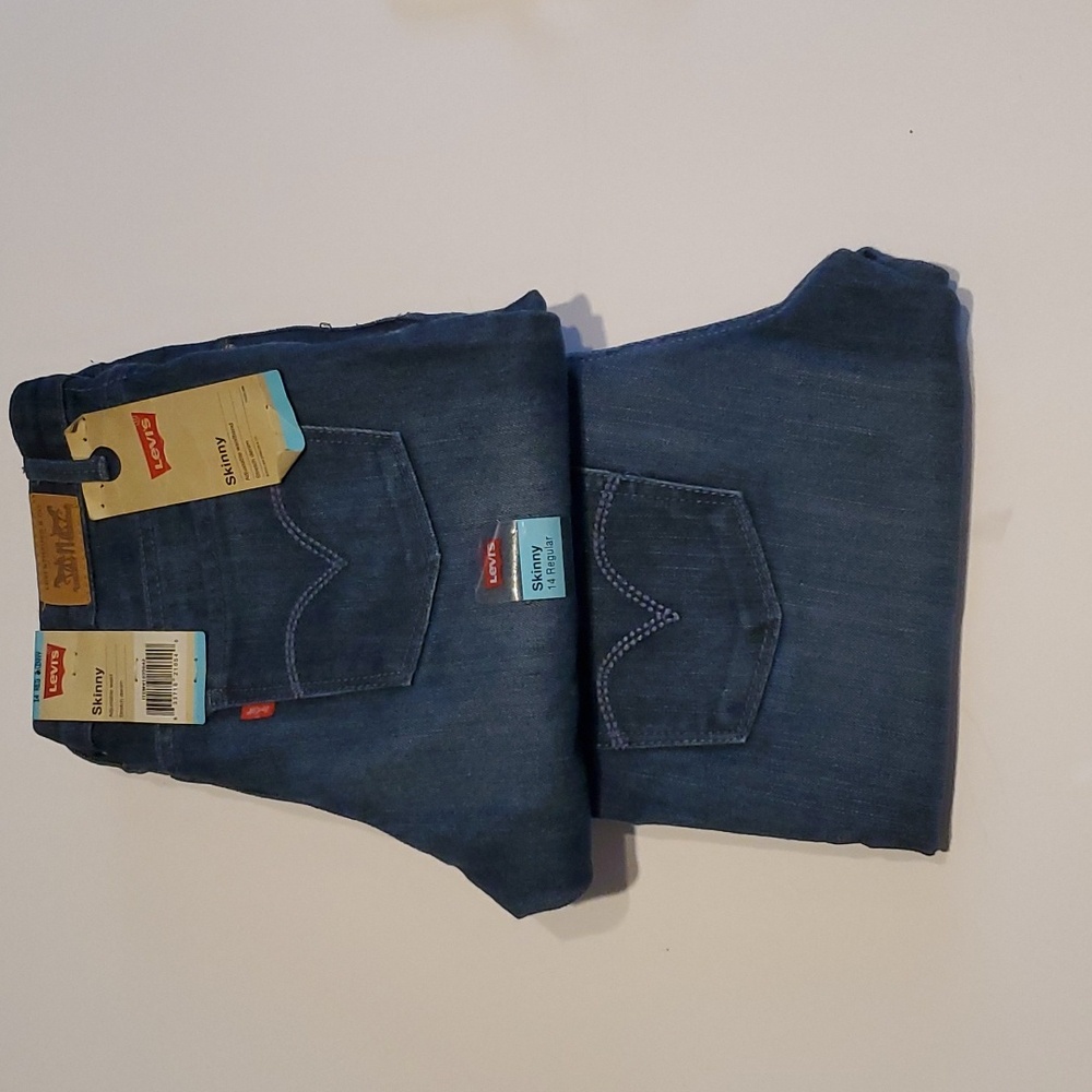 Girls Levi's skinny jeans 14R Adj Stretch NWT - Picture 6 of 6